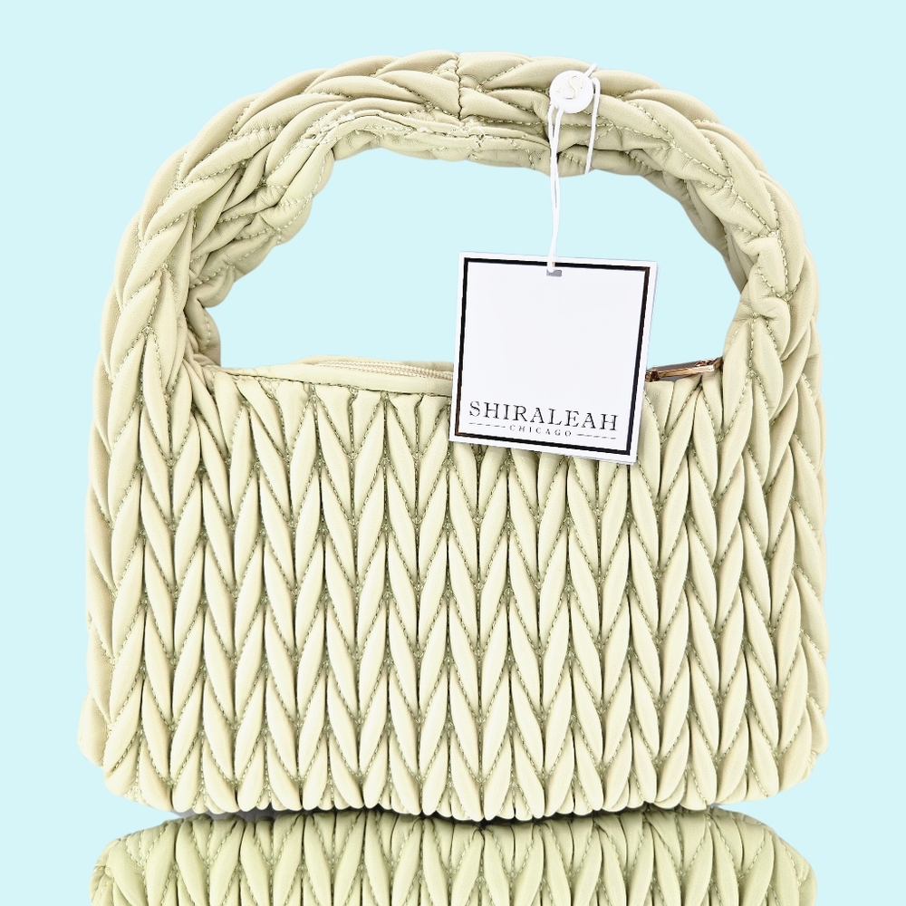 Shiraleah Chicago Purse Pistachio Aster Mini Shoulder Bag Faux Leather Vacation - Picture 1 of 4
